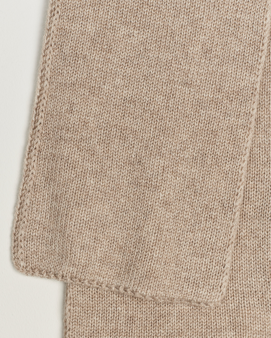 Hombres | Piacenza Cashmere Short Loop Cashmere Scarf Light Beige | Piacenza Cashmere | Short Loop Cashmere Scarf Light Beige