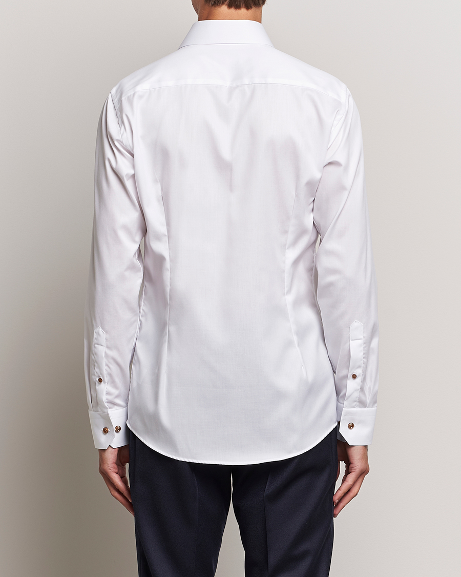 Hombres | Camisas | Eton | Slim Fit Signature Twill Contrast Shirt White