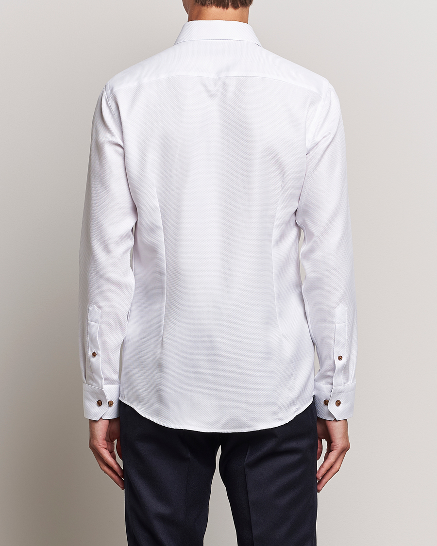 Hombres | Camisas | Eton | Slim Fit Royal Dobby Contrast Shirt White
