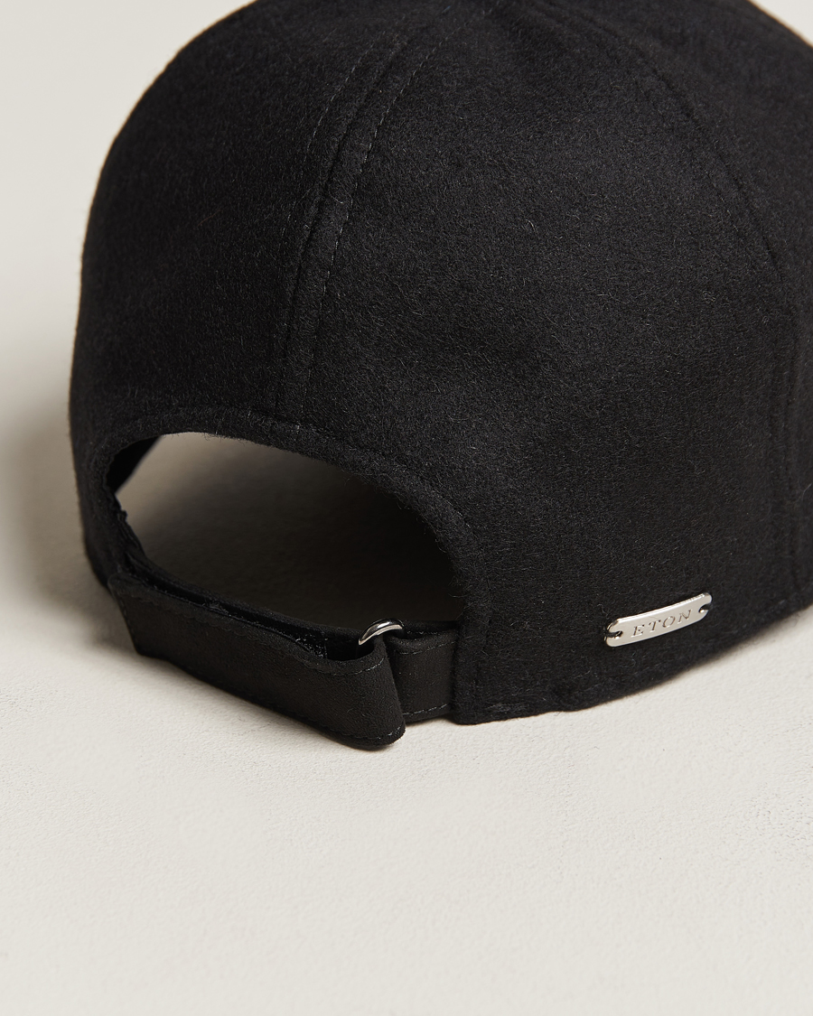 Hombres | Eton Wool Baseball Cap Black | Eton | Wool Baseball Cap Black