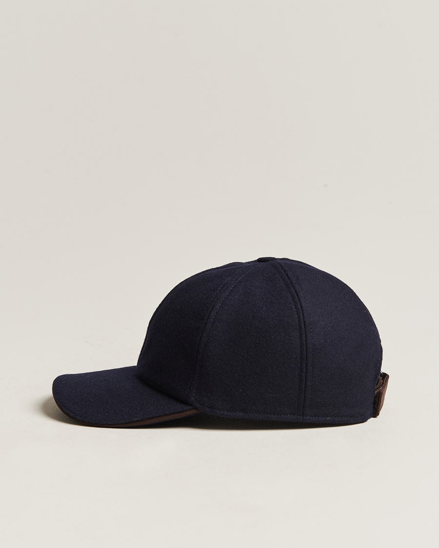 Hombres | Eton Wool Baseball Cap Navy Blue | Eton | Wool Baseball Cap Navy Blue