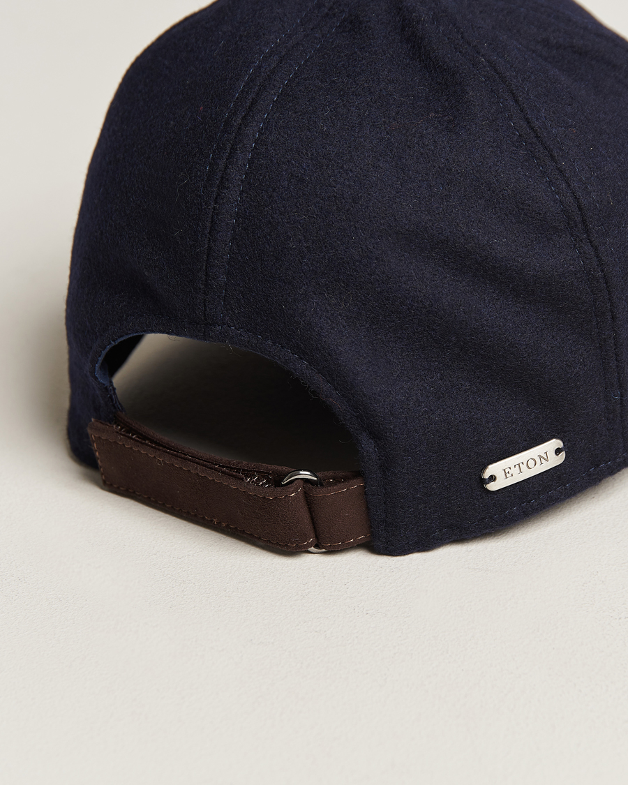 Hombres | Eton Wool Baseball Cap Navy Blue | Eton | Wool Baseball Cap Navy Blue