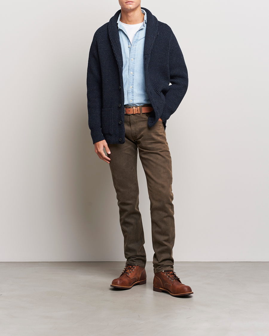 Hombres | Vaqueros | RRL | Slim Fit 5-Pocket Denim Distressed Brown
