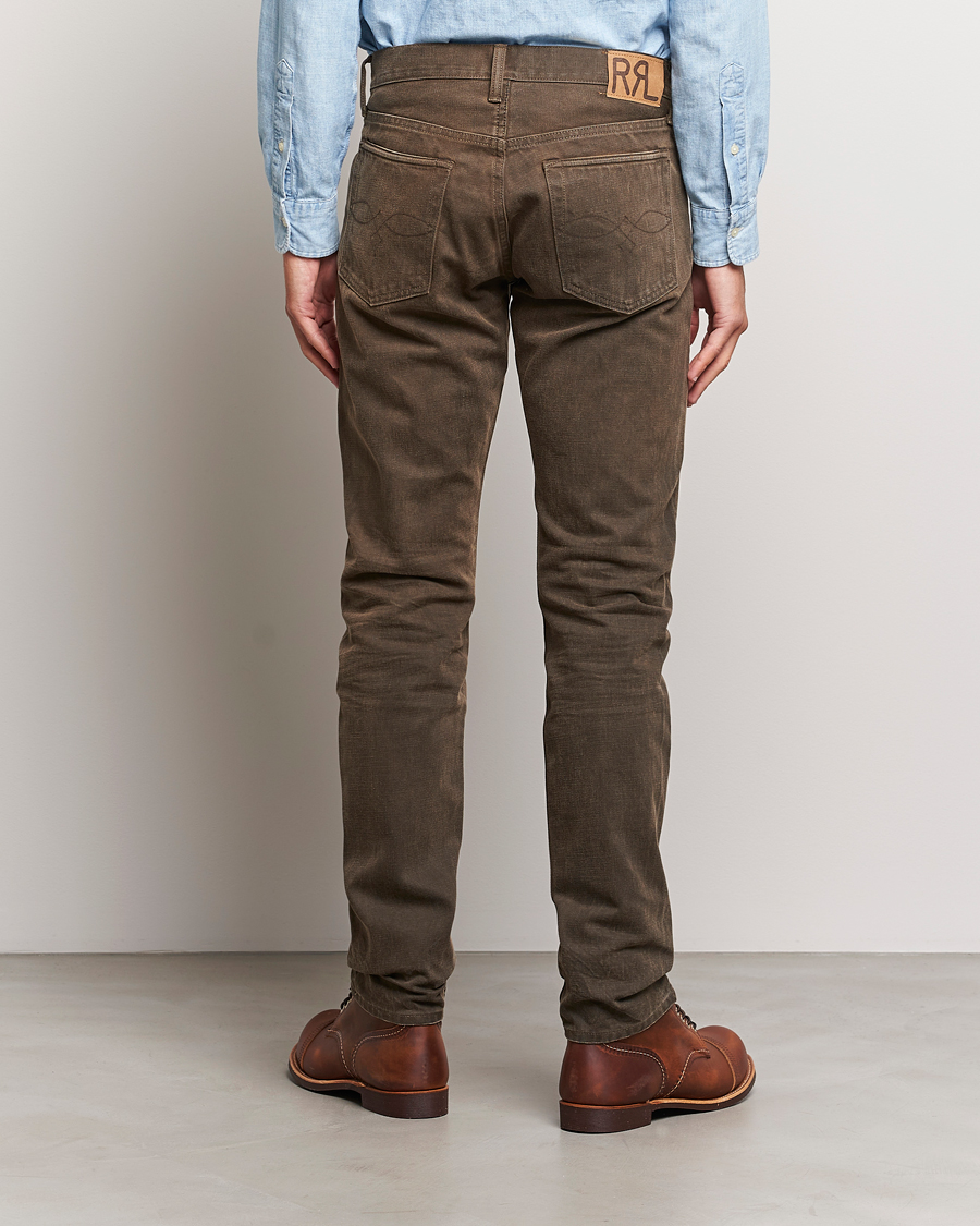 Hombres | Vaqueros | RRL | Slim Fit 5-Pocket Denim Distressed Brown
