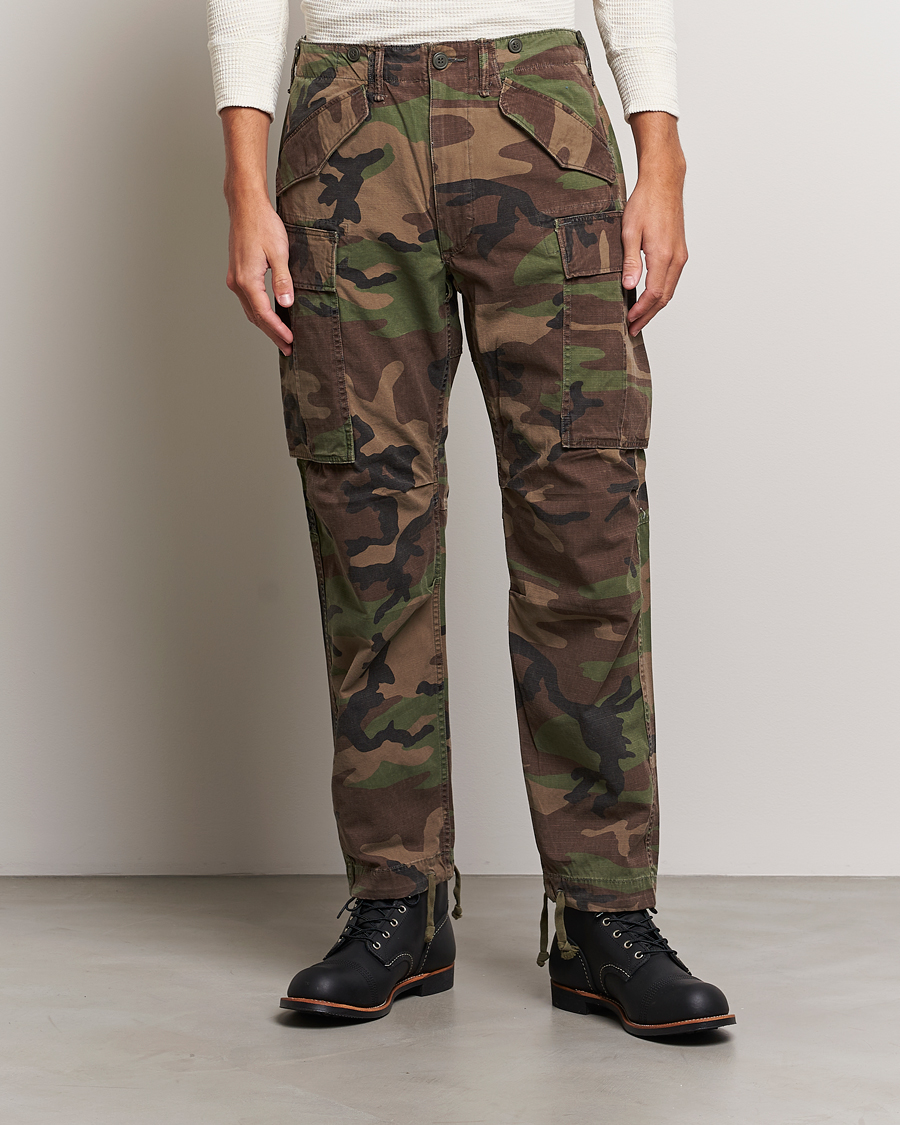 Hombres | Pantalones | RRL | Regiment Cargo Pants Woodland Camo