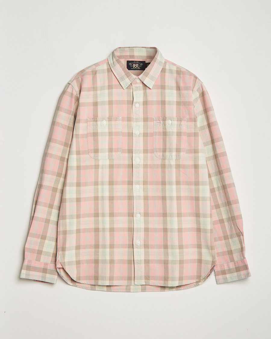 Hombres | Camisas | RRL | Farrell Double Pocket Shirt Pink Multi