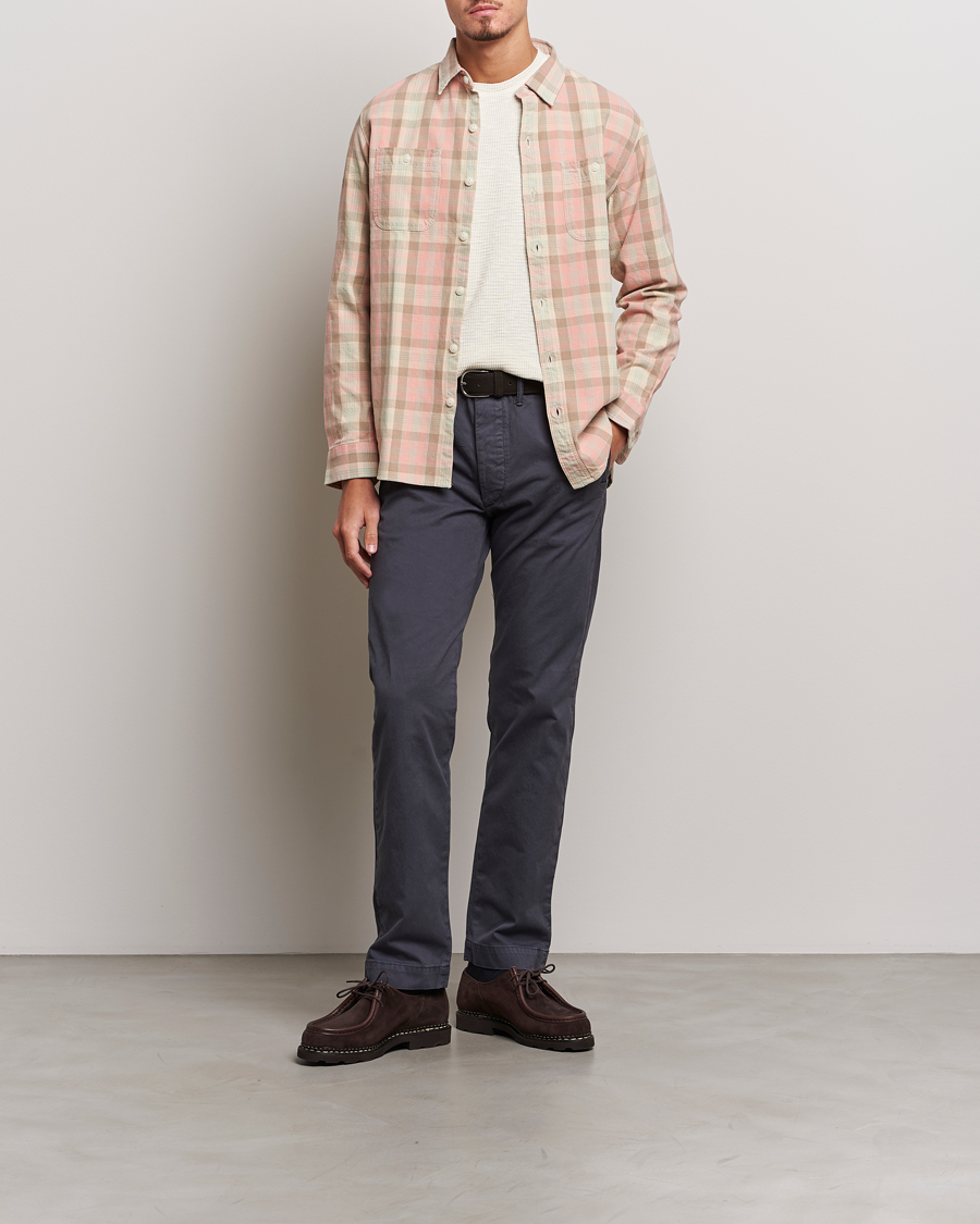 Hombres | Camisas | RRL | Farrell Double Pocket Shirt Pink Multi