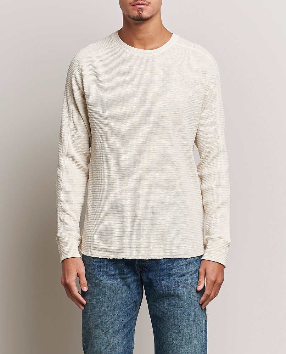 Hombres | Jerséis y prendas de punto | RRL | Long Sleeve Henley Paper White