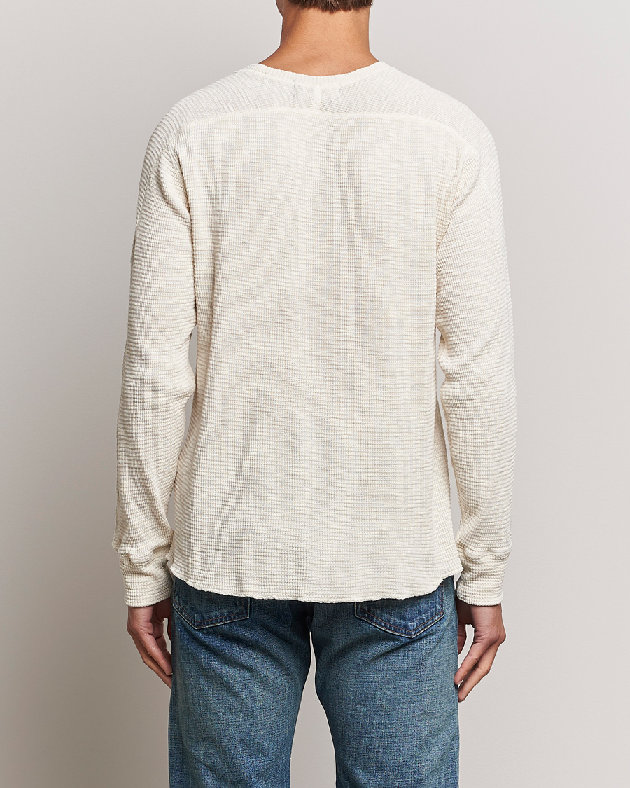 Hombres | Jerséis y prendas de punto | RRL | Long Sleeve Henley Paper White
