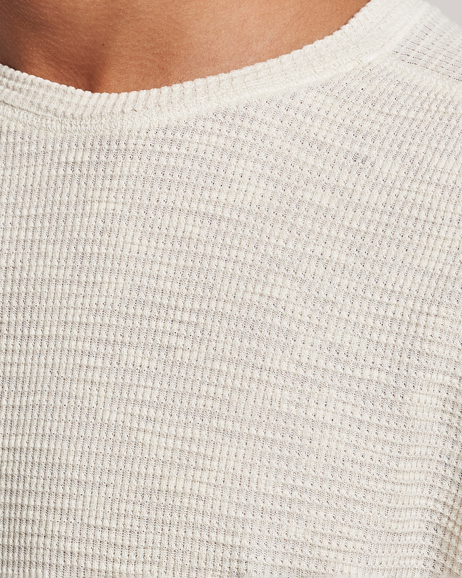 Hombres | Jerséis y prendas de punto | RRL | Long Sleeve Henley Paper White