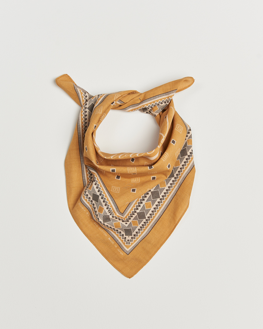 Hombres | RRL Diamond Printed Bandana Golden Tan | RRL | Diamond Printed Bandana Golden Tan