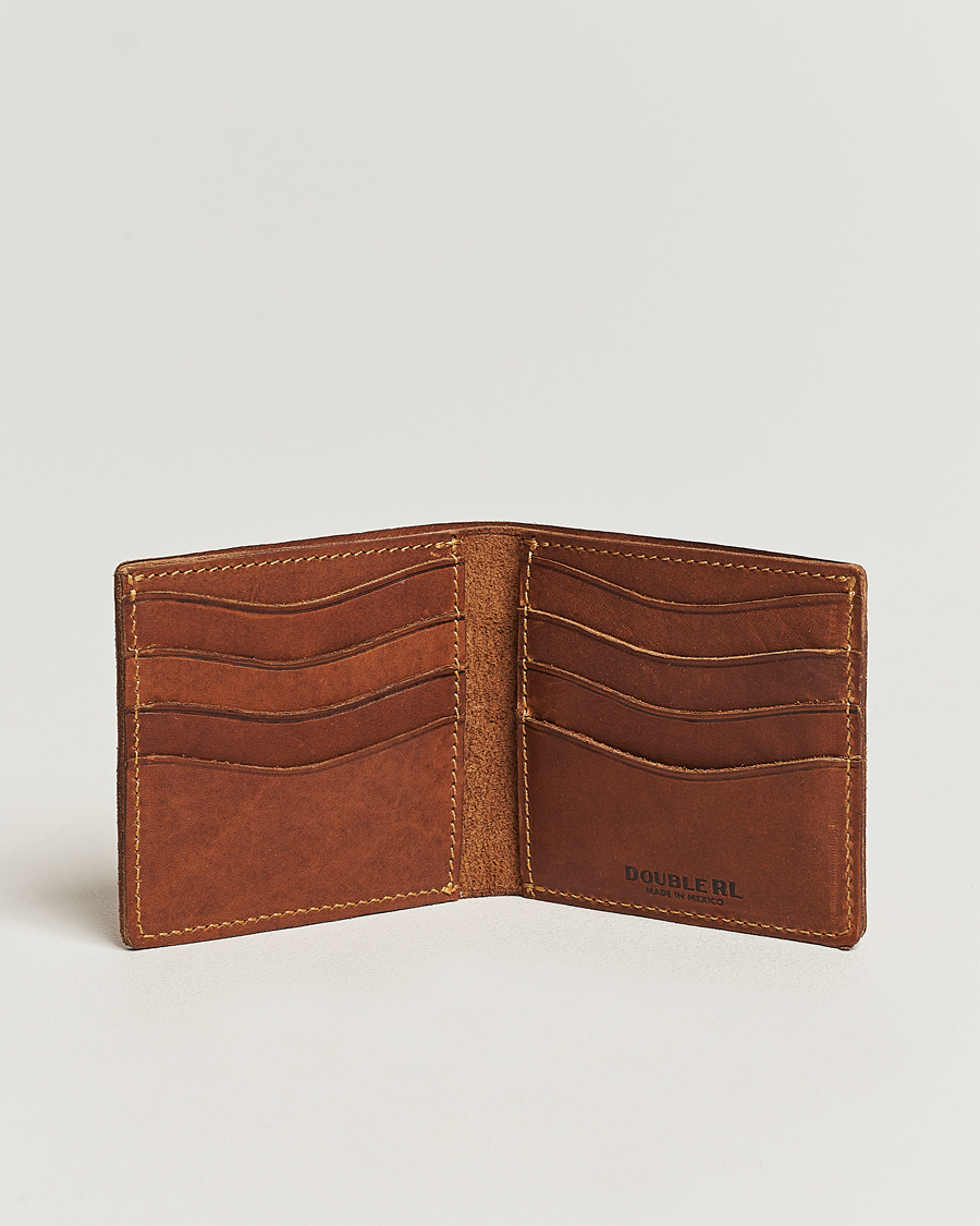 Hombres | RRL Ranch Leather Billfold Brown | RRL | Ranch Leather Billfold Brown