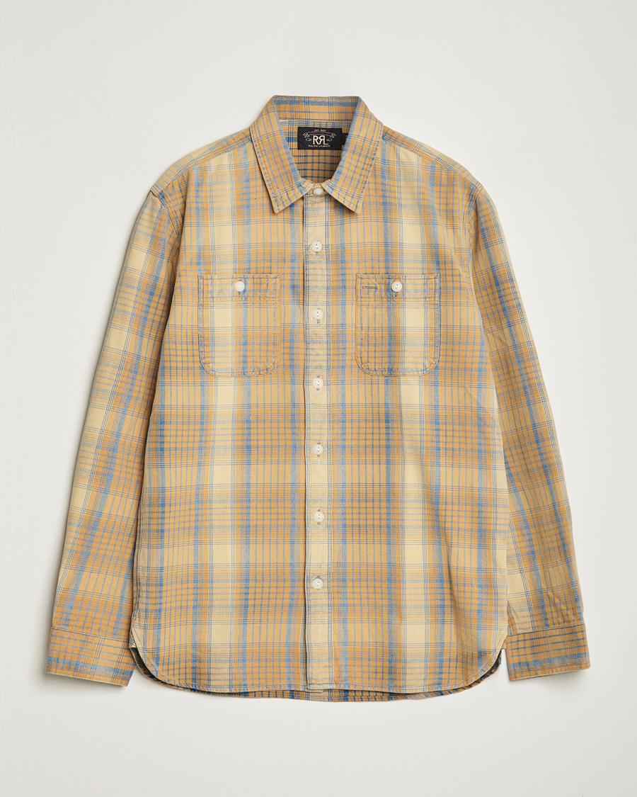 Hombres | Camisas | RRL | Farrell Double Pocket Shirt Yellow Multi