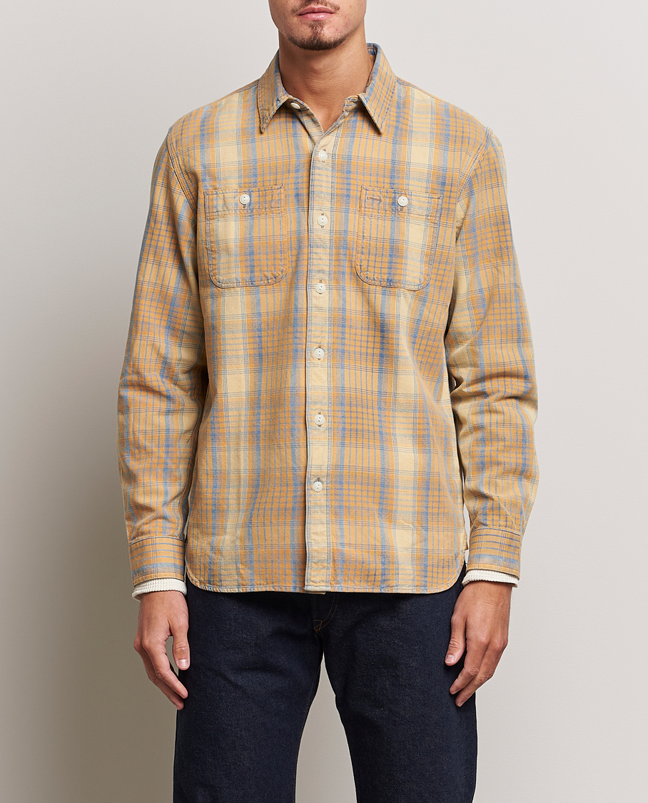 Hombres | Camisas | RRL | Farrell Double Pocket Shirt Yellow Multi