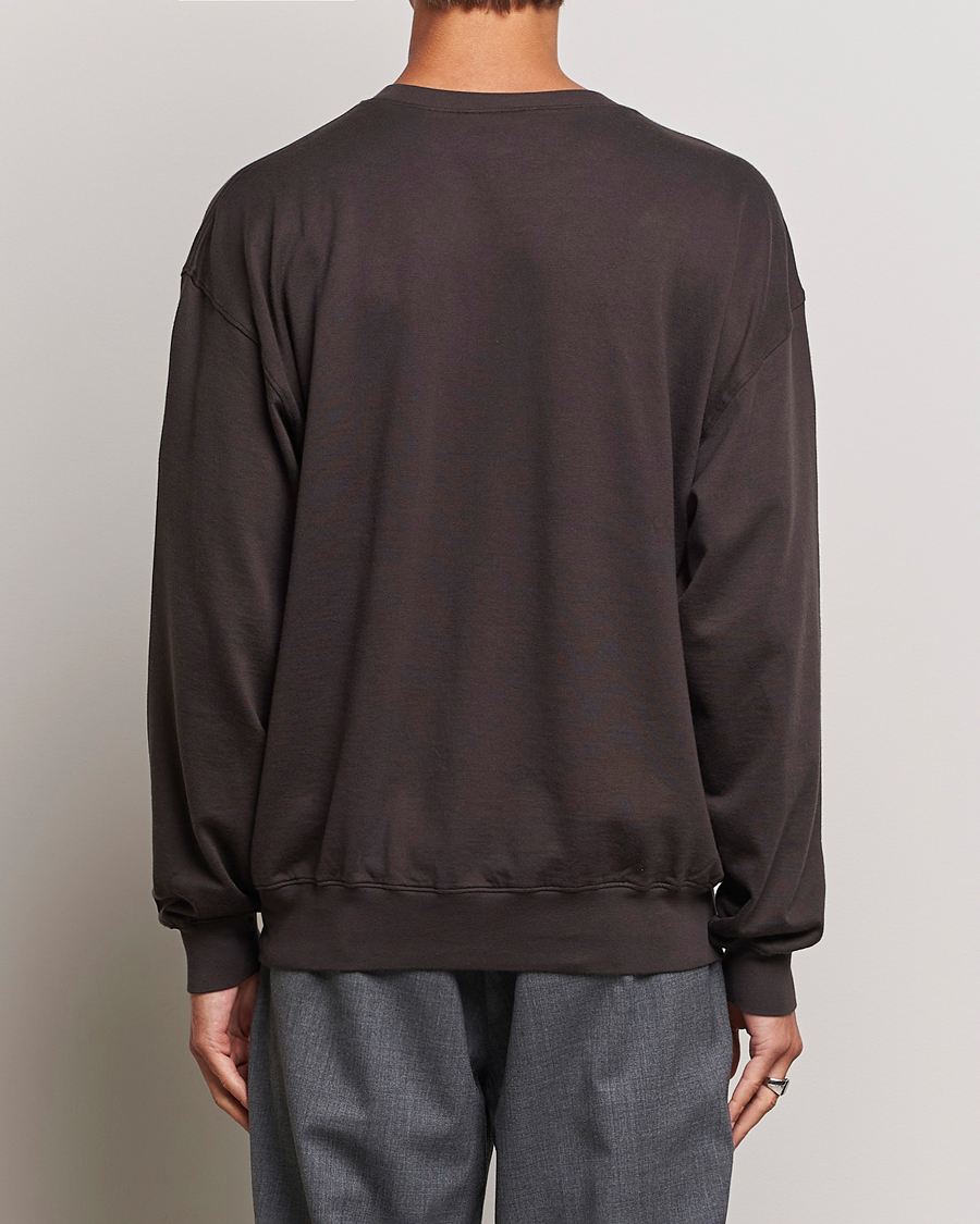 Hombres | Jerséis y prendas de punto | Auralee | High Gauge Sweatshirt Dark Brown