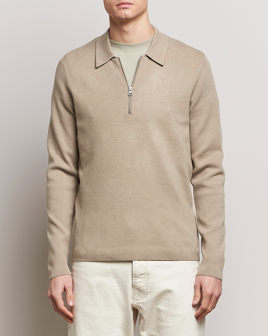 Hombres | Jerséis y prendas de punto | Samsøe Samsøe | Guna Half Zip Pure Cashmere