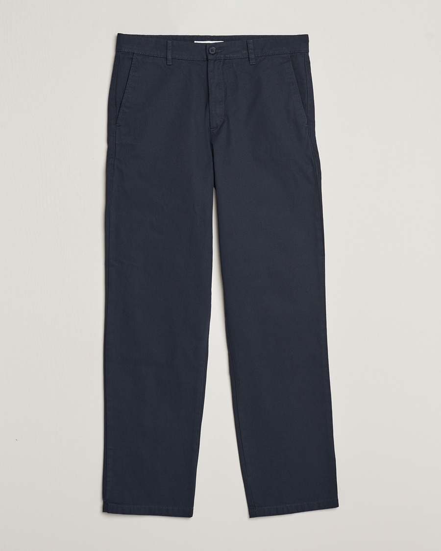 Hombres | Pantalones | Samsøe Samsøe | Johnny Cotton Trousers Salute Navy