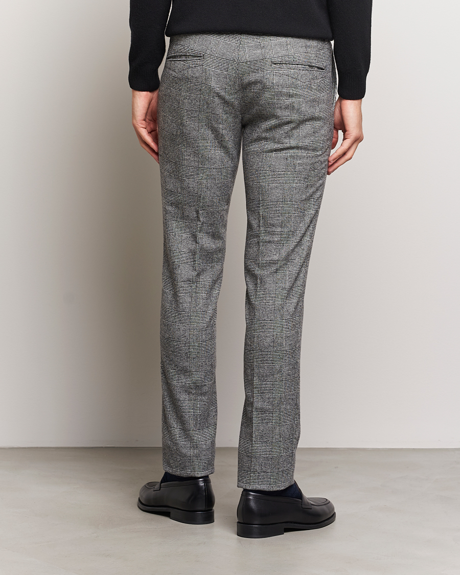 Hombres | Pantalones | Incotex | Slim Fit Prince Of Wales Check Pants Grey