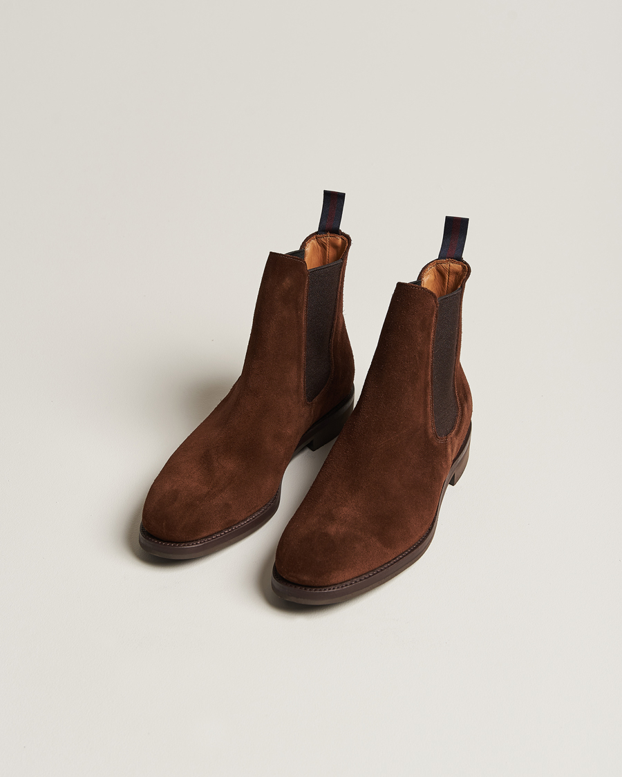 Hombres |  | Sanders | Liam Chelsea Boot Polo Snuff Suede