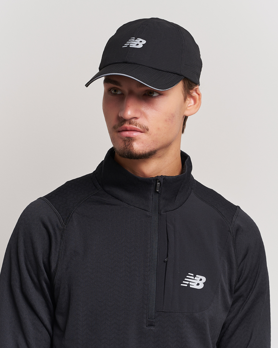 Hombres | New Balance Running 6-Panel Performance Hat Black | New Balance Running | 6-Panel Performance Hat Black