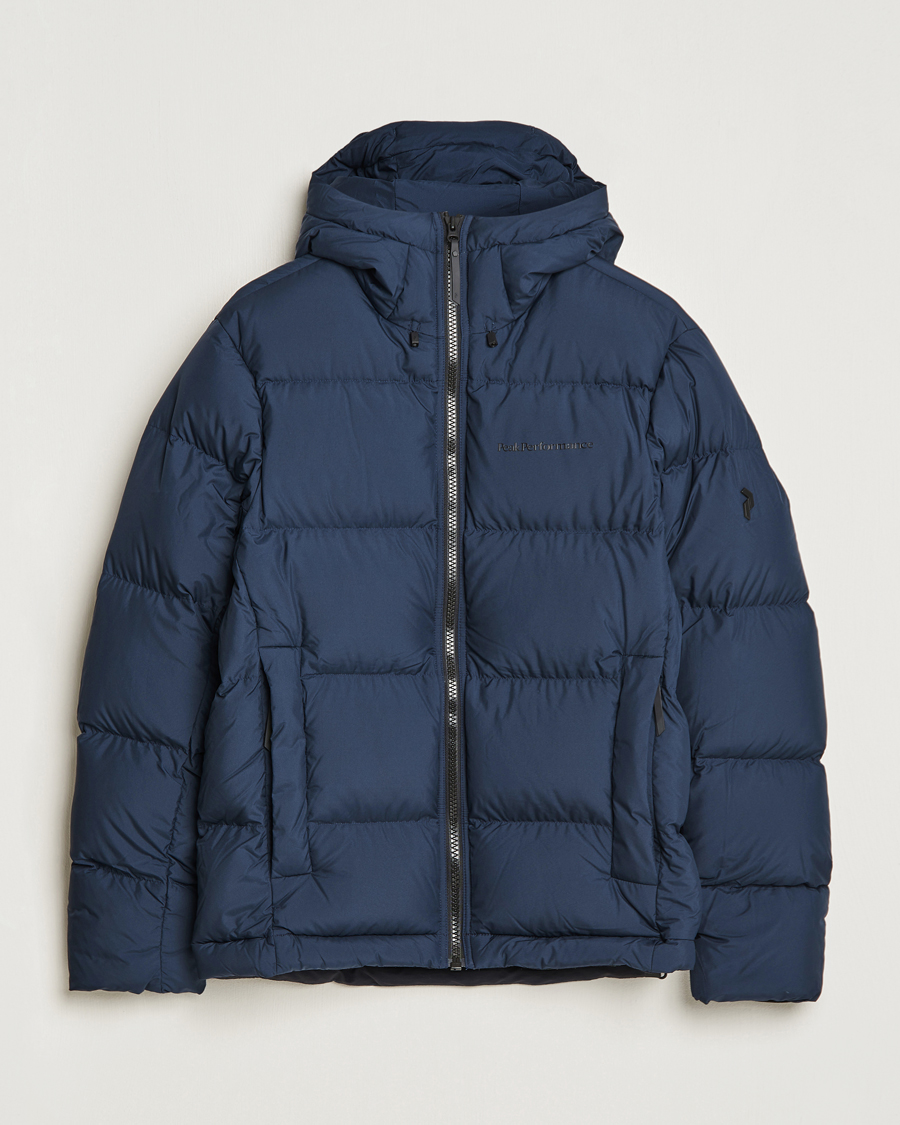 Hombres | Abrigos y chaquetas | Peak Performance | Rivel Down Hooded Jacket Blue Shadow