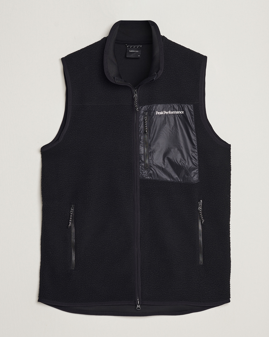Hombres | Peak Performance Pile Vest Black | Peak Performance | Pile Vest Black