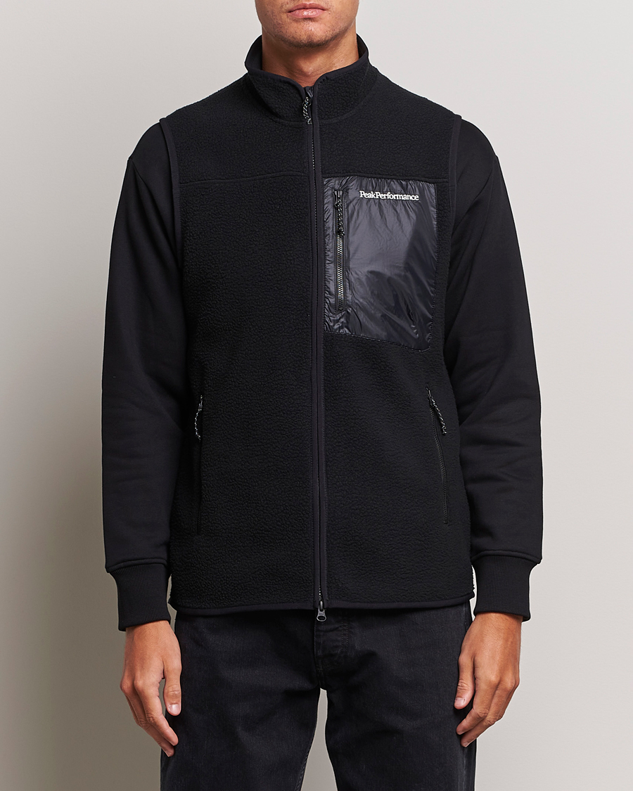 Hombres | Peak Performance Pile Vest Black | Peak Performance | Pile Vest Black