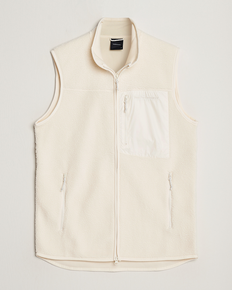 Hombres | Peak Performance Pile Vest Vintage White | Peak Performance | Pile Vest Vintage White