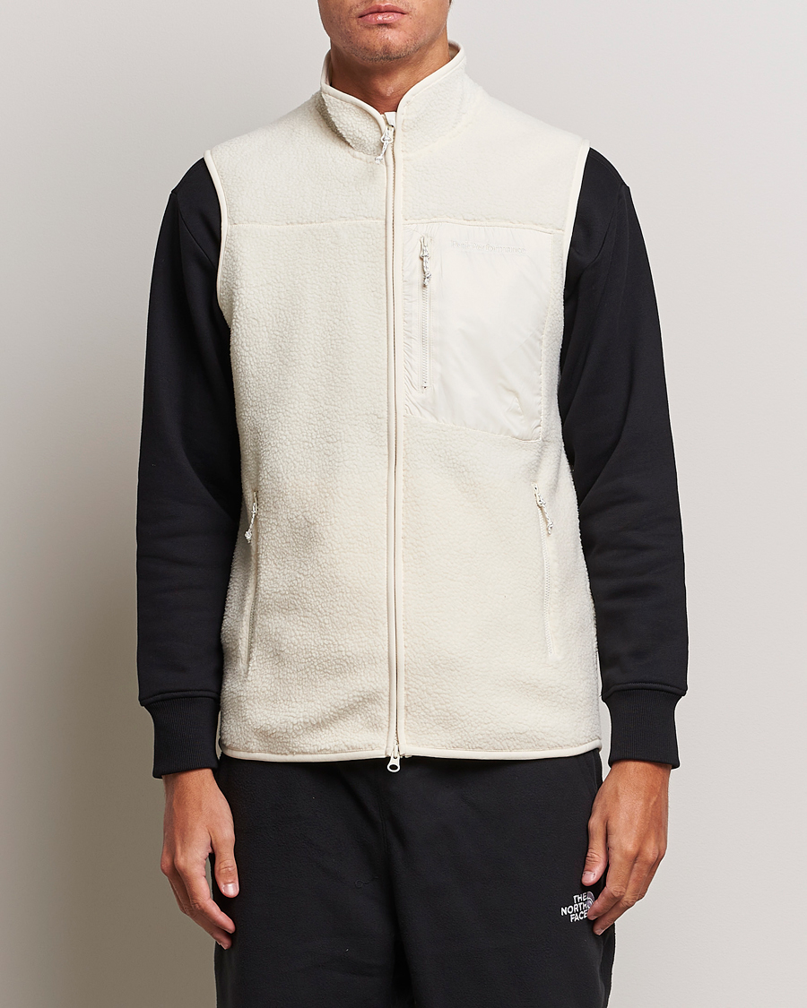 Hombres | Peak Performance Pile Vest Vintage White | Peak Performance | Pile Vest Vintage White