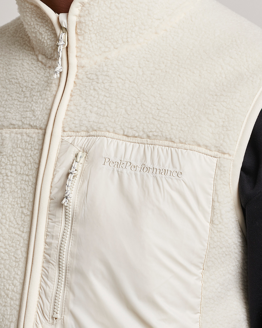 Hombres | Peak Performance Pile Vest Vintage White | Peak Performance | Pile Vest Vintage White