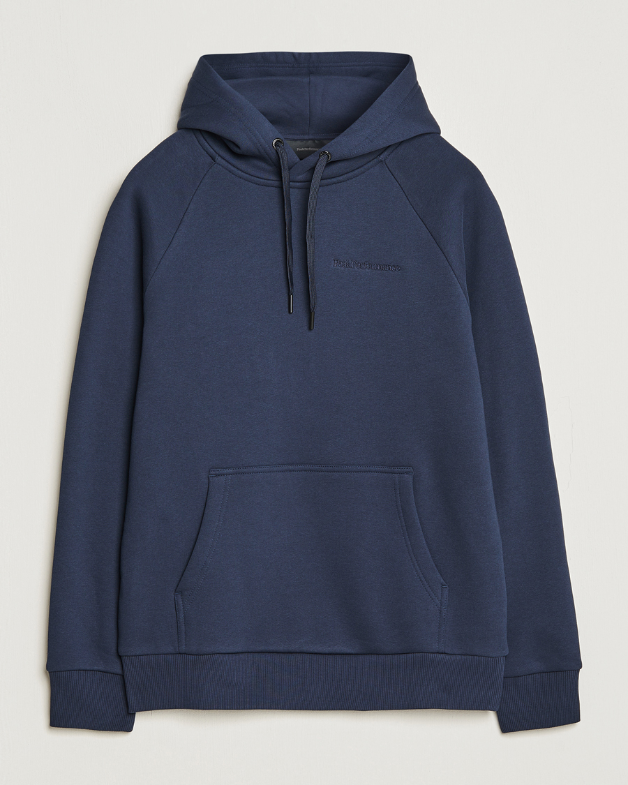 Hombres | Jerséis y prendas de punto | Peak Performance | Original Logo Hoodie Blue Shadow