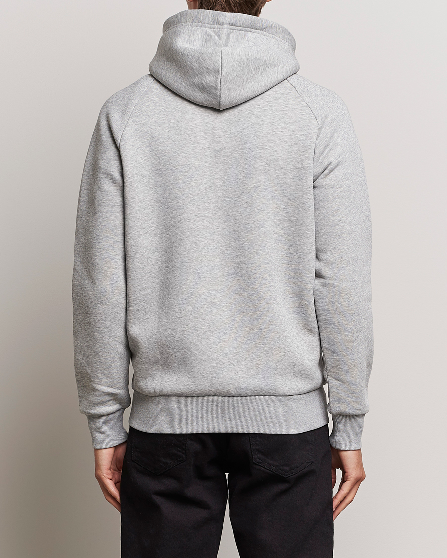 Hombres | Jerséis y prendas de punto | Peak Performance | Original Logo Full Zip Hoodie Grey Melange