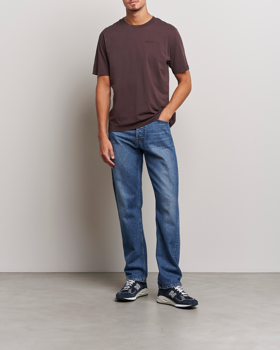 Hombres | Camisetas | Peak Performance | Original Logo Crew Neck T-Shirt Desert Plum