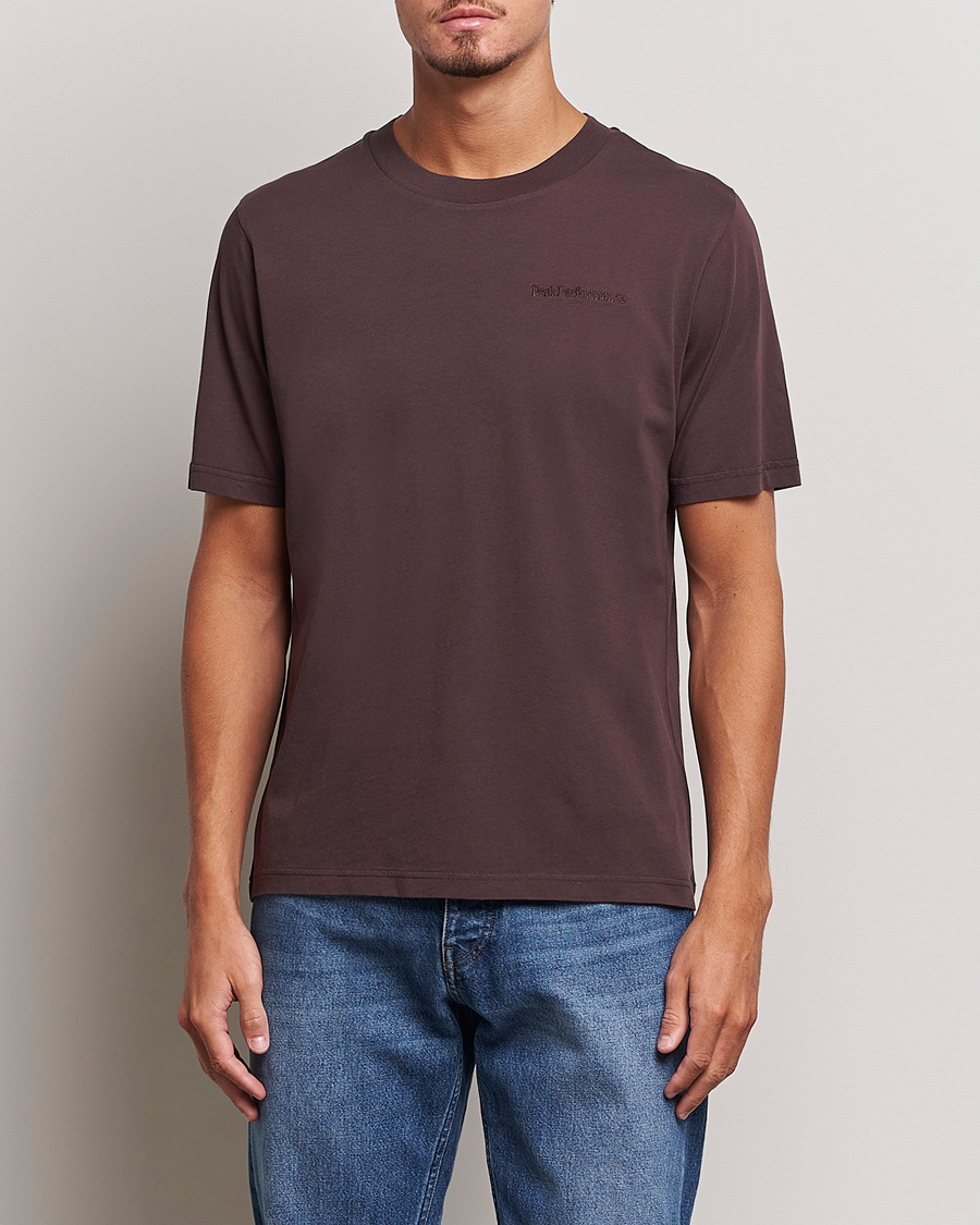 Hombres | Camisetas | Peak Performance | Original Logo Crew Neck T-Shirt Desert Plum