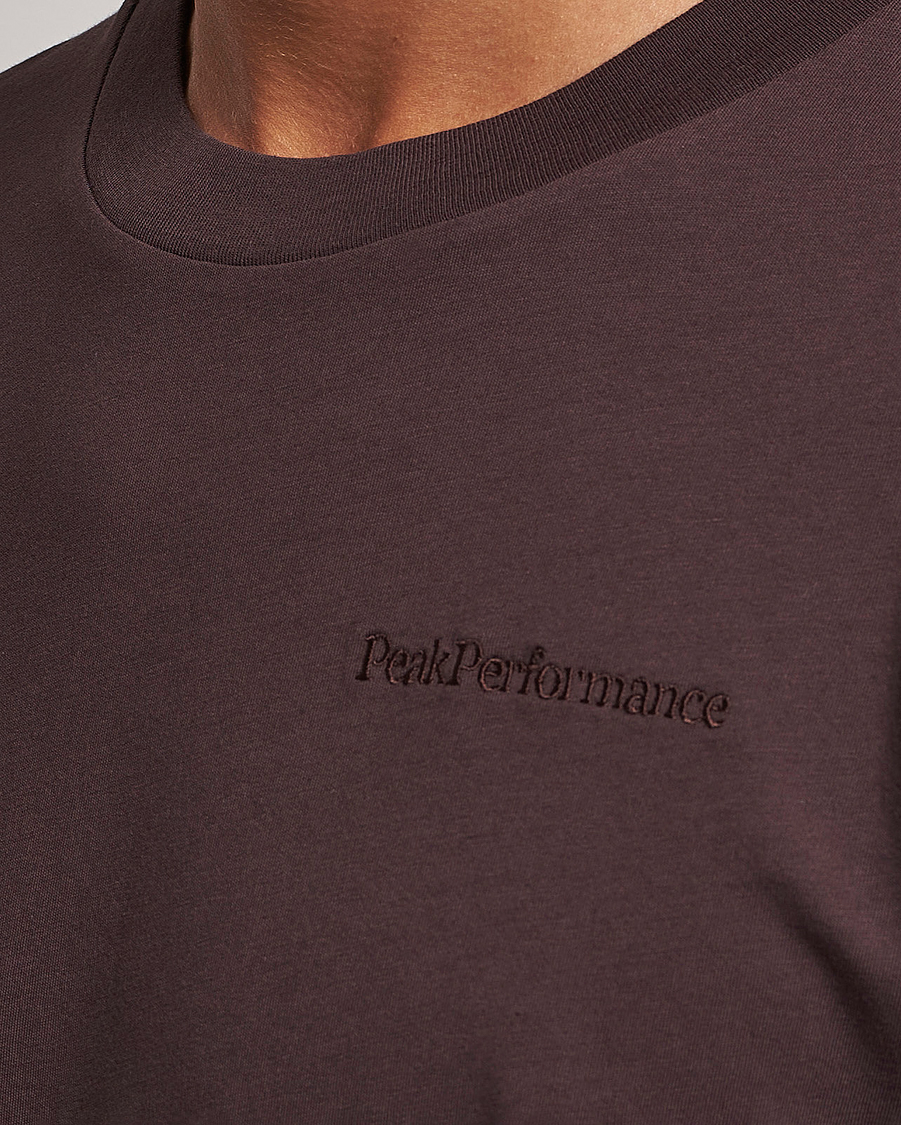 Hombres | Camisetas | Peak Performance | Original Logo Crew Neck T-Shirt Desert Plum