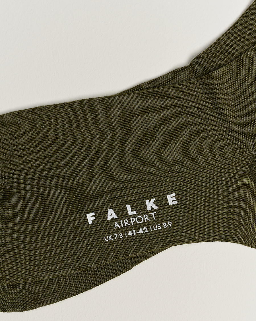 Hombres |  | Falke | Airport Socks Artichoke Green