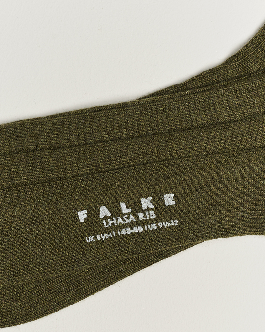Hombres |  | Falke | Lhasa Cashmere Socks Artichoke Green