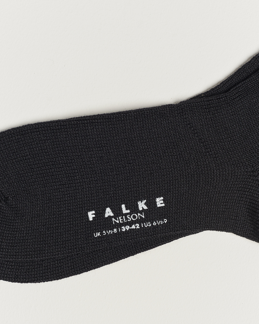 Hombres |  | Falke | Nelson Wool Boot Sock Black
