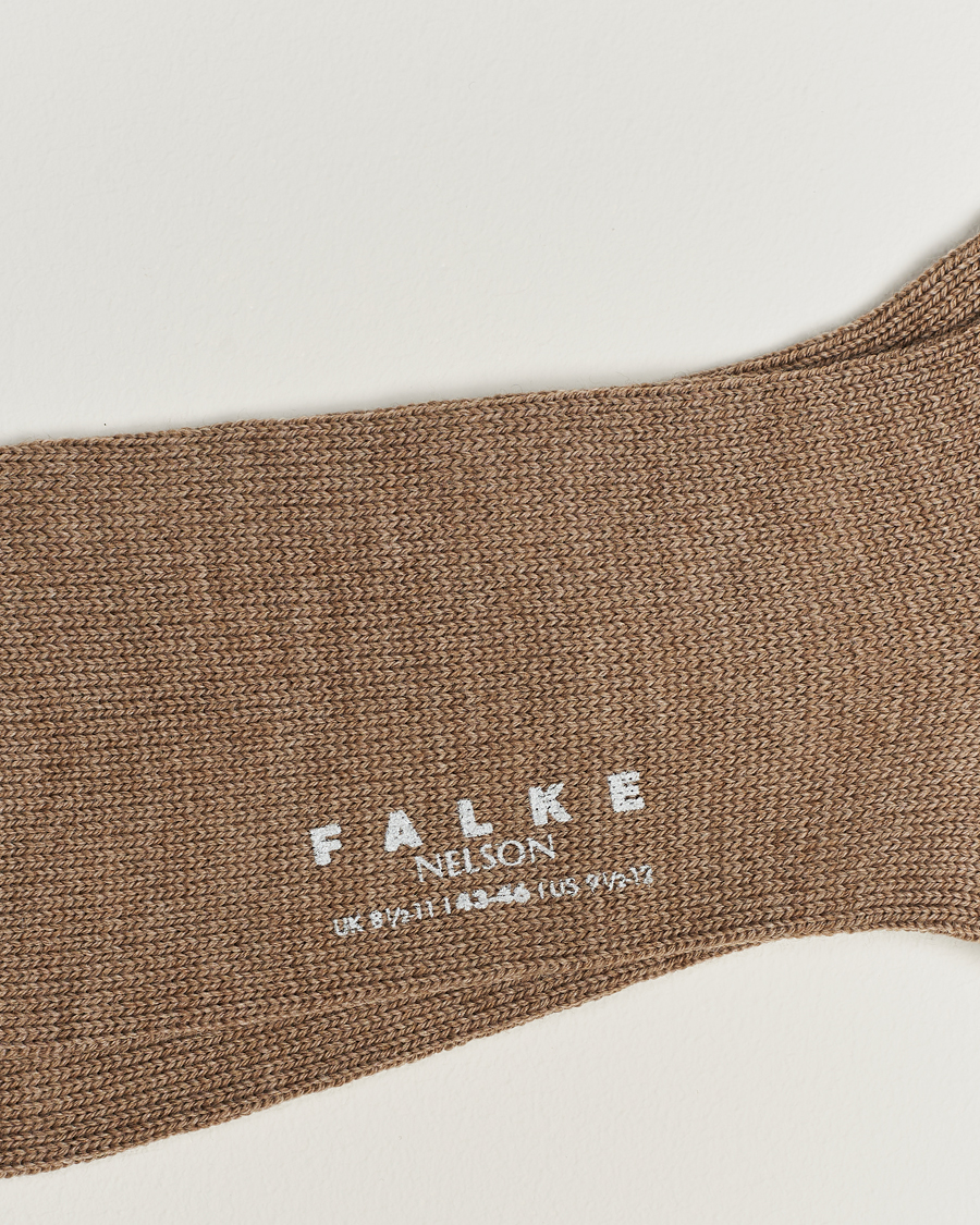 Hombres |  | Falke | Nelson Wool Boot Sock Nutmeg Melange