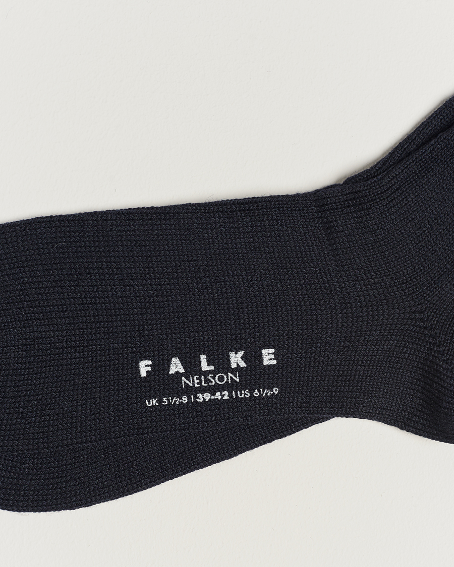 Hombres | Ropa interior y calcetines | Falke | Nelson Wool Boot Sock Dark Navy