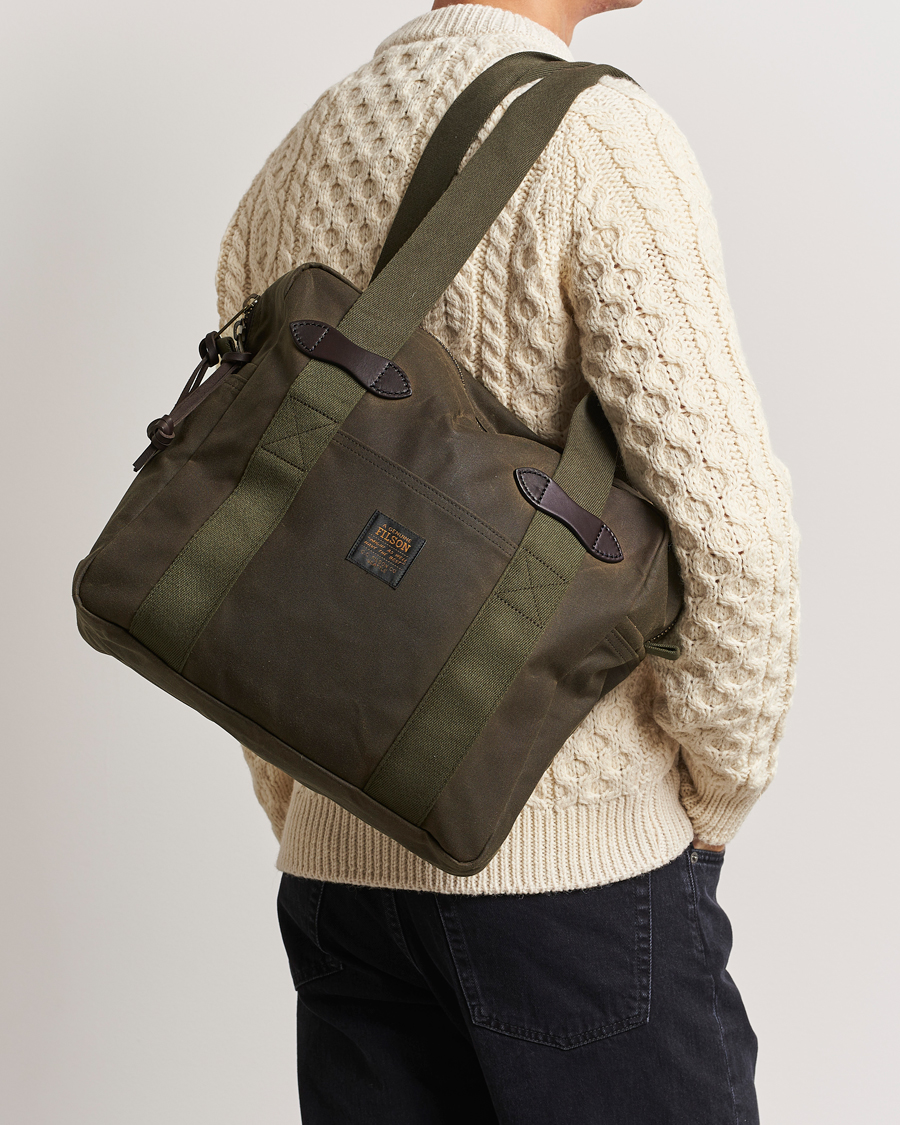 Hombres | American Heritage | Filson | Tin Cloth Tote Bag Otter Green