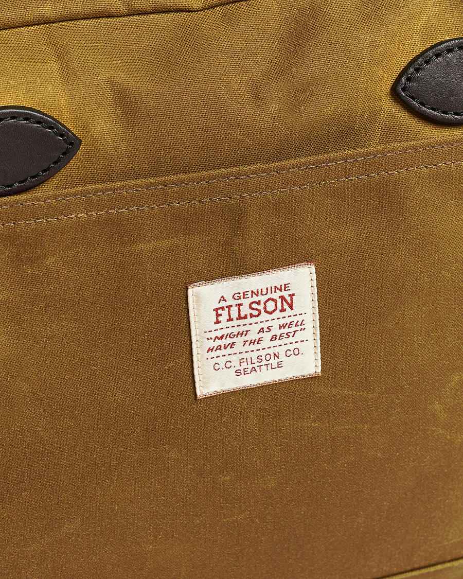 Hombres | Bolsos | Filson | Tin Cloth Compact Briefcase Dark Tan