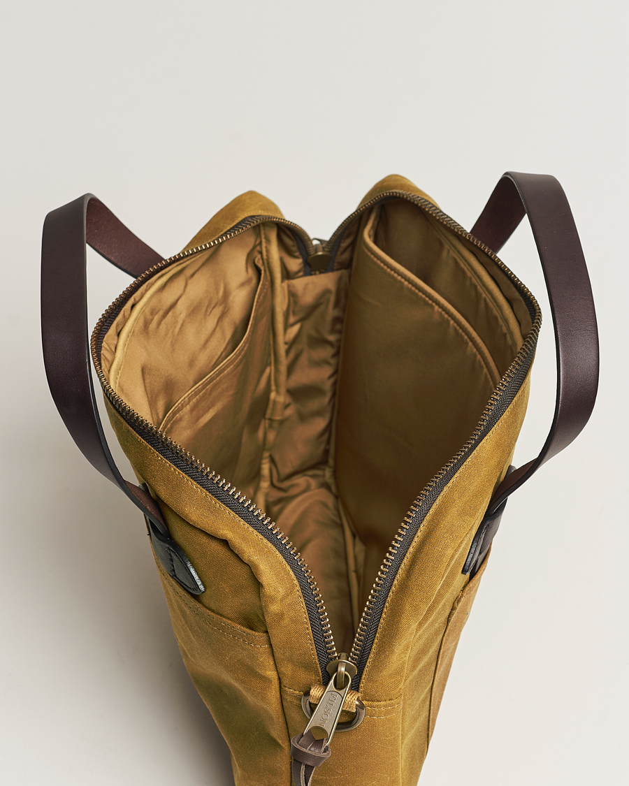 Hombres | Bolsos | Filson | Tin Cloth Compact Briefcase Dark Tan