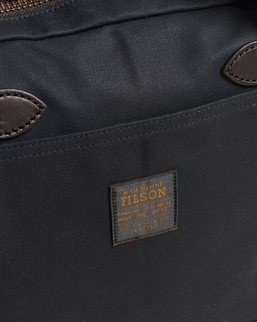 Hombres | Filson Tin Cloth Compact Briefcase Navy | Filson | Tin Cloth Compact Briefcase Navy