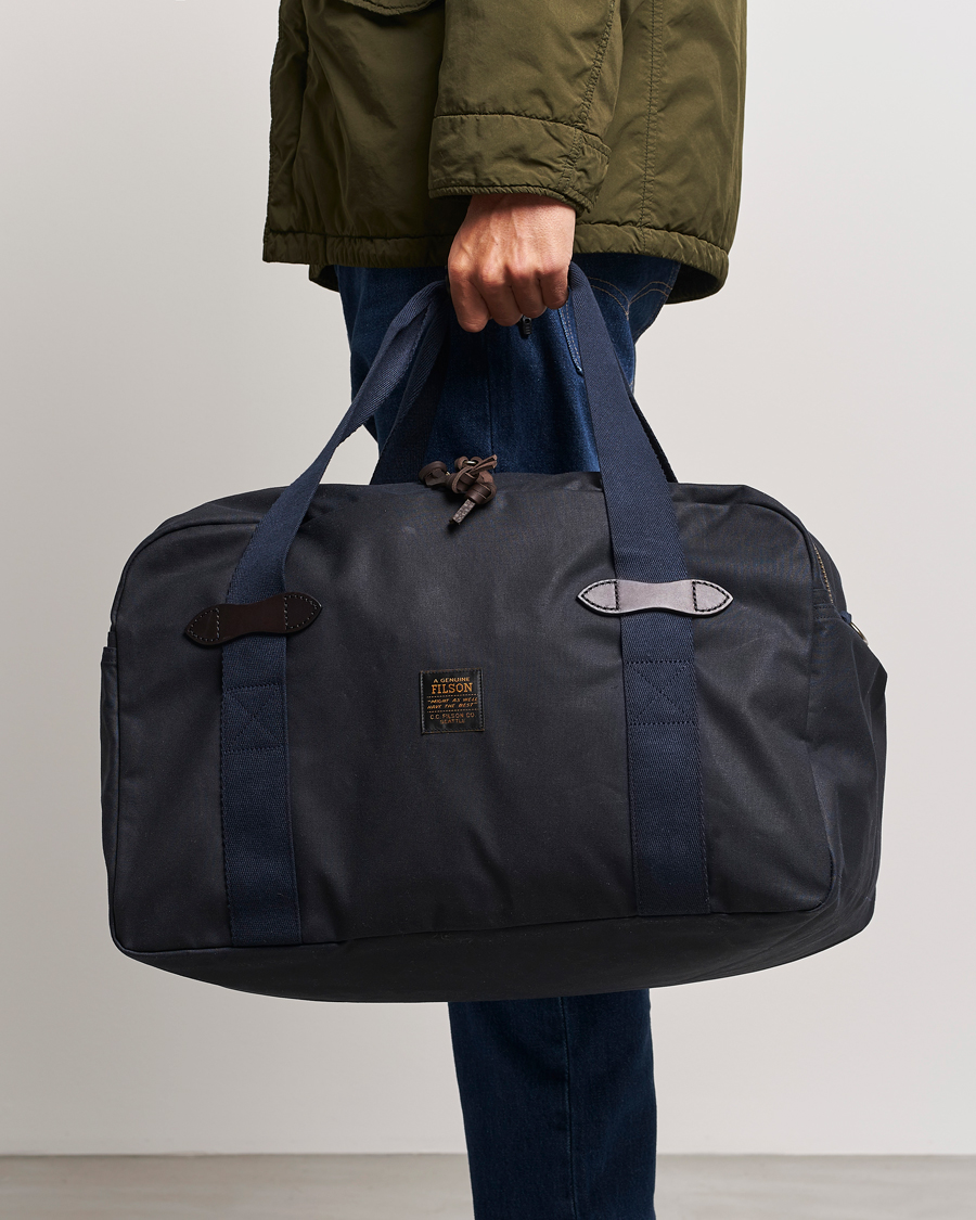 Hombres |  | Filson | Tin Cloth Medium Duffle Bag Navy