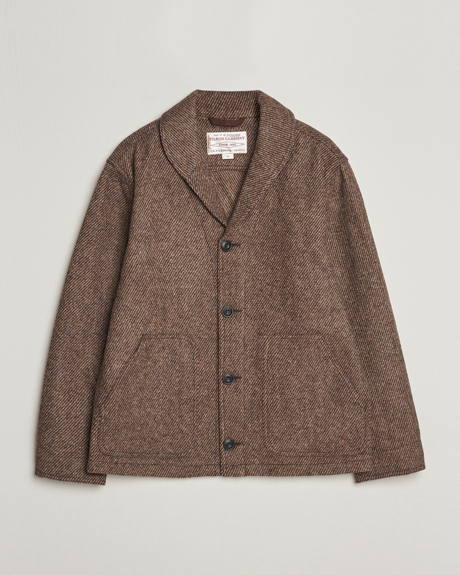 Hombres | Abrigos y chaquetas | Filson | Decatur Island Wool Jacket Natural Brown