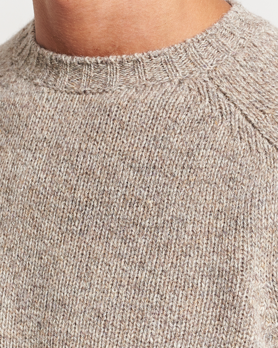 Hombres | Jerséis y prendas de punto | Filson | Irish Wool 5-Guage Knitted Sweater Natural/Brown