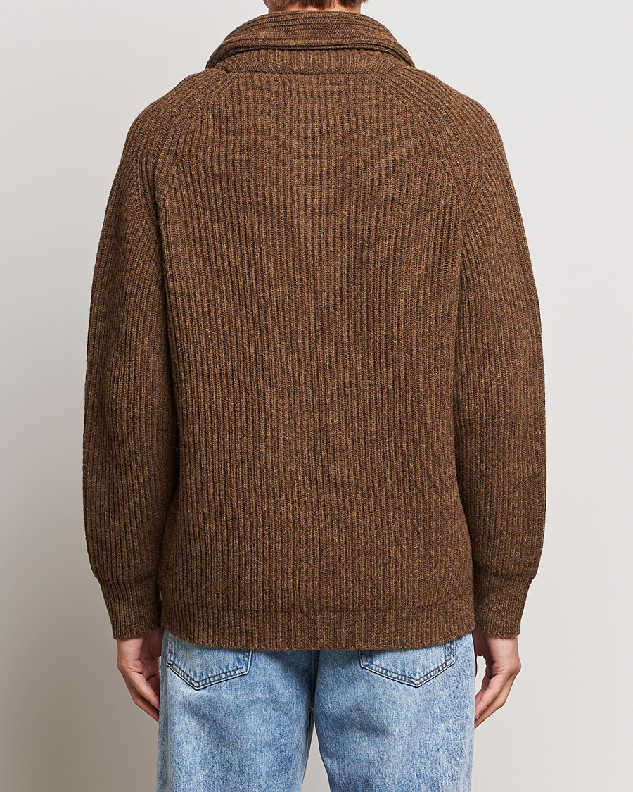 Hombres | Jerséis y prendas de punto | Filson | Bristol Wool Cardigan Brown Heather