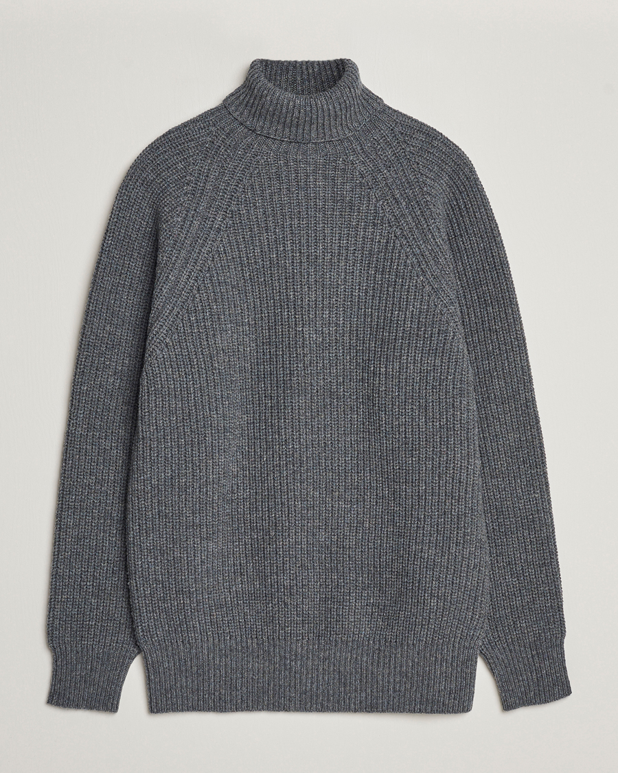 Hombres | Jerséis y prendas de punto | Filson | Bristol Wool Rollneck Heather Grey