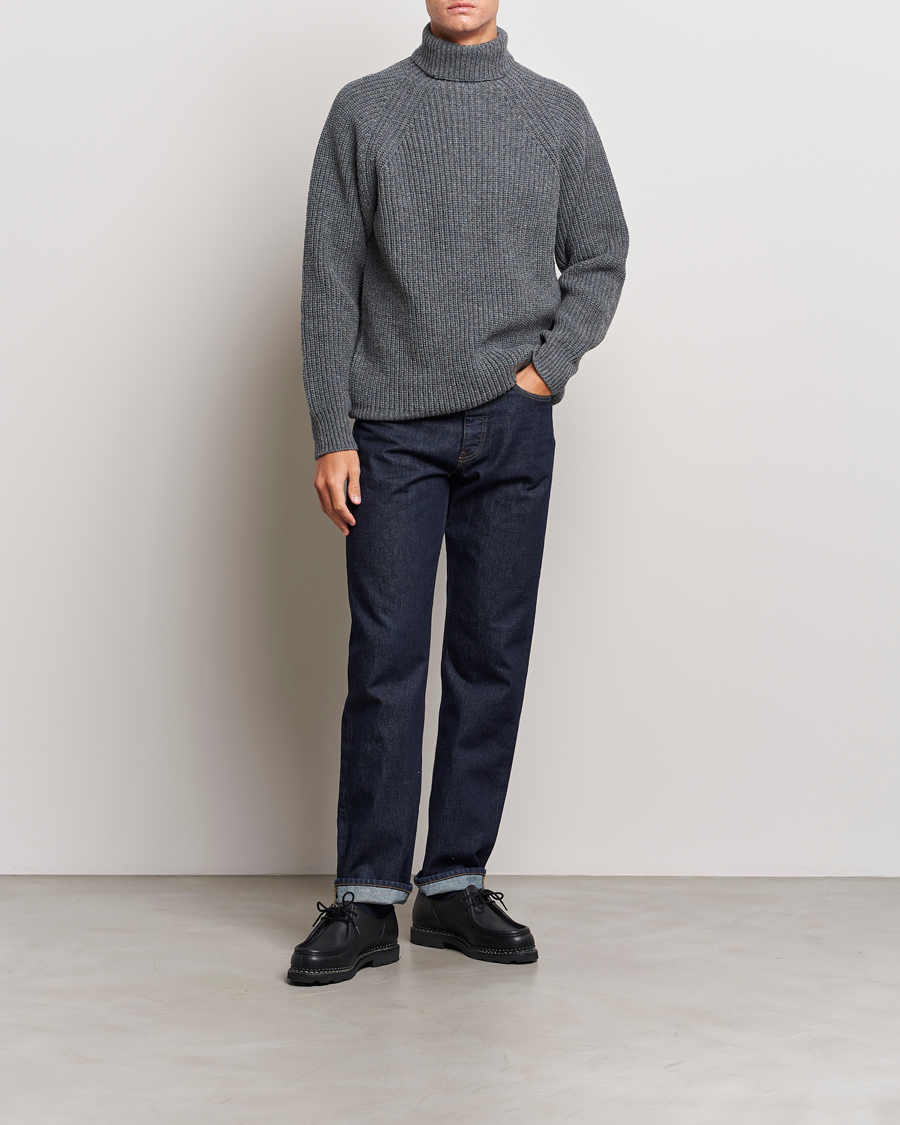 Hombres | Jerséis y prendas de punto | Filson | Bristol Wool Rollneck Heather Grey